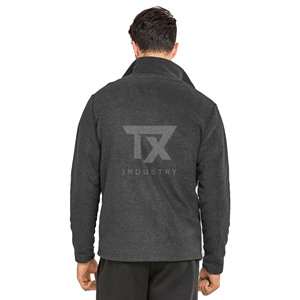 Wholesale Men's Standard <b>Thickness</b> Sherpa <b>Fleece</b> <b>Jacket</b> Quarter Zip Windproof Stand Collar Front Logo Coat with OEM Service - Product Image 5