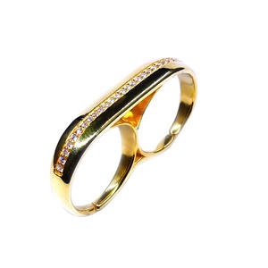 Anillo de Plata de Ley 925 chapado en oro clásico, joyería de boda preciosa ajustable por oxidación con ajuste de bisel para fiesta - Product Image 1