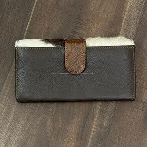 กระเป๋าเงินคลัทช์หนังวัวทันสมัยกระเป๋าเงินหนังสไตล์ตะวันตกพิมพ์ลายนูนสินค้ามาใหม่ - Product Image 5