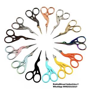 Hot Selling Stainless Steel Small Sewing Scissors <b>Vintage</b> Eyelash Eyebrow Trimming Makeup <b>Mini</b> Embroidery Scissors Extra Sharp - Product Image 6