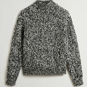 <b>Men's</b> Thick Knitted <b>Turtleneck</b> <b>Sweater</b> Solid Color Full Sleeve Winter Pullover Acrylic Material - Product Image 6