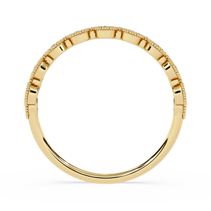แหวนเพชรทรงกลมสำหรับผู้หญิง ทองคำแท้ 14k สำหรับเป็นของขวัญ งานหมั้น วันครบรอบแต่งงาน - Product Image 3