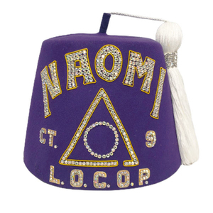 Gorro Masónico Personalizado y Duradero con Corona Verde y Diseño de Estrella con Pedrería, Bordado a Mano en Fieltro/Terciopelo, Servicio OEM, Regalia - Product Image 5