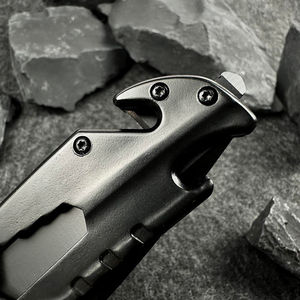 มีดพับสแตนเลสแบบมืออาชีพ ด้ามจับสีดำ ใบมีดคม สำหรับตั้งแคมป์กลางแจ้ง ปรับแต่งได้ตามความต้องการ (OEM) - Product Image 4