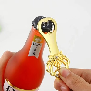 Crown Shape Gold Bottle Opener Luxury Metal <b>Bar</b> <b>Tool</b> For Kitchen Home <b>Bar</b> Party Use Stylish Royal Gift Item Durable From india - Product Image 2