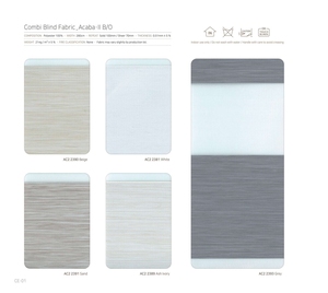 ม่านบังตา DEXTER ZEBRA SHADES-POLYESTER 100% ผ้าคลุมหน้าต่างแบบปรับแต่งได้ ACABA2 - Product Image 2