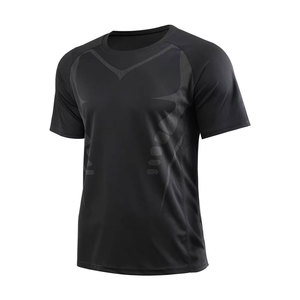 เสื้อยืดคอกลมแขนสั้นผู้ชาย ทรงปกติ สไตล์ลำลอง สีพื้น ผ้าถัก 100% ผ้าฝ้ายเจอร์ซีย์ - Product Image 4