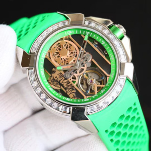 Oem Customized High-end Luxury Diamond-encrusted Bezel Sports Business Casual <b>Skeletonized</b> <b>Automatic</b> Mechanical Men's <b>Watches</b> - Product Image 3