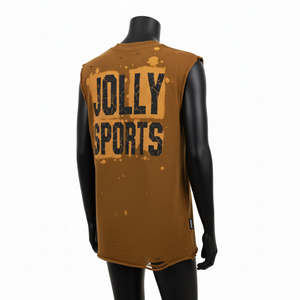 Camiseta sin mangas para mujer, de algodón grueso, con lavado ácido, corte sin rematar en las mangas, logotipo estampado gráfico, sin mangas, camisetas de algodón para mujer - Product Image 5