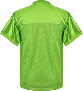 High Quality Customized Breathable Plus Size American Football Jersey for Men with Short Sleeves and Front Logo - Product Image 2