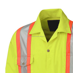 Superventas personalizado Hi Vis Overol reflectante de seguridad traje de trabajo con impresión de logotipo, ropa protectora de alta visibilidad - Product Image 2