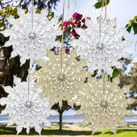 Éventails décoratifs en papier 3D écologiques de 17,7 pouces pour décorations murales de mariage et aménagements de fêtes
