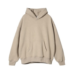 Sweat à capuche unisexe en molleton 100% coton épais, coupe oversize, épaules tombantes, personnalisable, brodé, respirant - Product Image 5