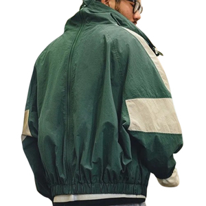 Veste coupe-vent imperméable à capuche style streetwear minimaliste et techwear avec patchwork, pantalon de survêtement sportif, réduction sur les achats en gros, faible MOQ - Product Image 2