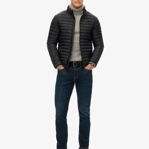 Veste d'hiver pour homme sur mesure OEM, veste à capuche décontractée à fermeture éclair, veste matelassée streetwear pour les grandes tailles - Product Image 3