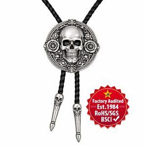 Corbata Bolo Vaquera de Aleación de Zinc Chapada en Oro y Plata de Dos Tonos, Longitud de Cuerda Personalizable, para Festivales de Rodeo - Product Image 4