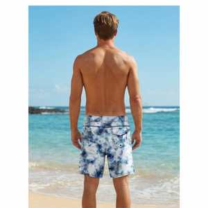 OEM Custom Short Men's Beach <b>Swimming</b> <b>Board</b> Shorts Eco-Friendly High Waist Spandex/Polyester Solid Pattern Quick Dry Drawstring - Product Image 4