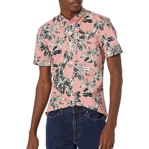 เสื้อเชิ้ตแขนสั้นลายดอกฮาวายสำหรับผู้ชาย ปกคอปก ผ้าโพลีเอสเตอร์ 100% ทอแบบป๊อปลิน ระบายอากาศได้ดี เหมาะสำหรับฤดูร้อน - Product Image 3