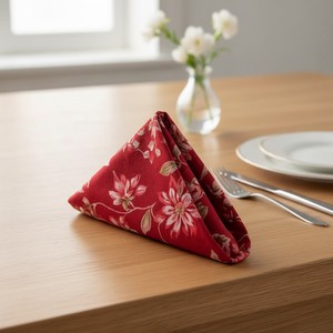 Serviettes de table de luxe à imprimé floral pour la maison, l'hôtellerie, les mariages, les banquets, la restauration fine, la décoration de table en tissu, prix de vente - Product Image 3