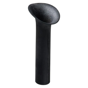 Vase de table en céramique noire minimaliste de luxe en gros, fait main avec finition mate - Product Image 2