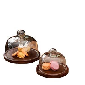 Soporte para pastel de madera de acacia de color acabado de madera natural de alta calidad - Product Image 1