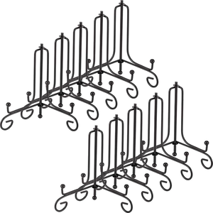 Black Iron Plate Rack <b>Holder</b> for Kitchen Gadgets Simple Design Used for Plates Decoration <b>Metal</b> Plate Rack - Product Image 4