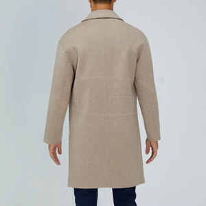 Manteau en laine imperméable au design tendance, nouvelle arrivée, logo personnalisé, coupe ajustée, écologique, vêtements d'hiver pour hommes, best-seller, fabriqué au Pakistan - Product Image 6