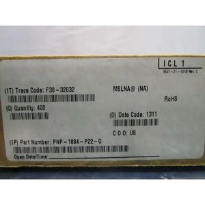 1 lot de 400 synthétiseurs RFMD QORVO PNP-1884-P22-G - Équipements et pièces semi-conductrices d'occasion fiables à l'échelle mondiale - Product Image 1