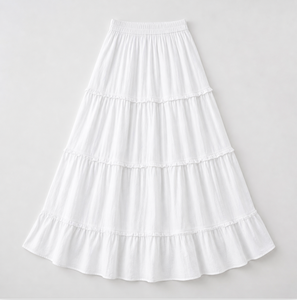 Fabricant de vêtements vietnamien OEM ODM, jupes longues tissées pour femmes, vêtements pour femmes, vêtements sur mesure, vente en gros de vêtements - Product Image 3