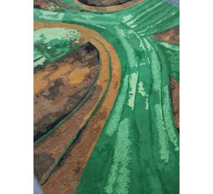 Tela de Tapicería Estampada con Patrón Abstracto Verde para Fundas de Sofá, Cortinas y Decoración del Hogar - Product Image 1