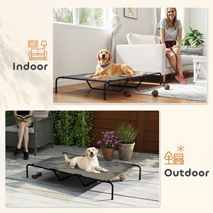 Cuccia Estiva Rinfrescante in PVC Lavabile per Cani di Taglia Grande, Grigia, Portatile, con Stampa Animale, per Uso Interno/Esterno, Design alla Moda - Product Image 6