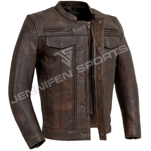 New Men's Leather <b>Jackets</b> Coat <b>Vintage</b> Male Casual Biker <b>Jackets</b> Fashion <b>Motorcycle</b> Coat Winter New <b>Jackets</b> Men Outerwear - Product Image 2