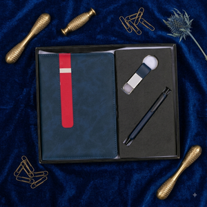 Aurelux RE042 Premium Case Bound PU Leather A5 Multicolor Diary <b>Notebook</b> Executive Office Planner Custom Logo Corporate Gift <b>Set</b> - Product Image 3