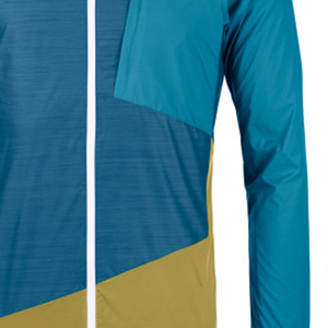 Veste Softshell Unisexe Vento Lite Ortovox en Laine Mérinos Ultra-Légère, Respirante, Coupe-Vent et Résistante à l'Eau avec Fermeture Éclair Imprimée - Product Image 4