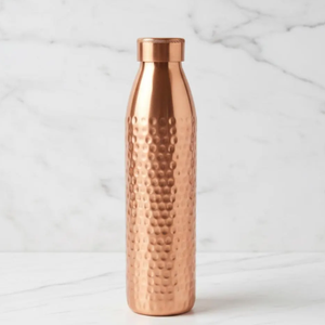 Botella de Agua de Cobre Puro al por Mayor con Textura Martillada y Hoyuelos, Bebedero con Beneficios Ayurvédicos para la Salud - Product Image 2