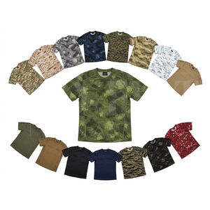 OEM Wholesale Apparel Abstract Camouflage Print T <b>Shirt</b> Short Sleeve Crew Neck Breathable Quick Dry <b>Polyester</b> Sport Tee <b>Shirts</b> - Product Image 1