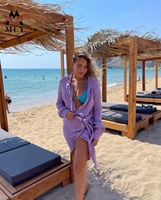 Nieuwe Badpakken Voor Dames Badkleding Sexy Doorzichtig Cover-Up Strandkleding Bikini Set Op Maat