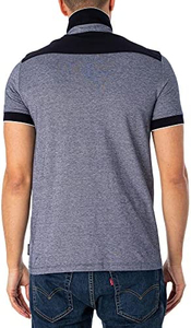 Polo de golf de qualité supérieure 100 % coton, coupe décontractée, panneaux colorés, col rabattu tendance, léger - Product Image 3