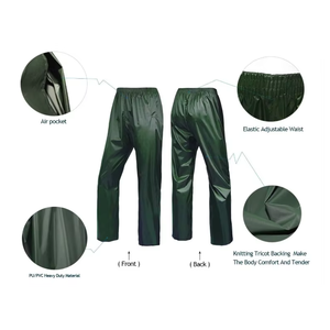 Chaqueta Impermeable al por Mayor con Pantalones, Traje de Lluvia con Capucha, Traje de Lluvia Negro al por Mayor para Pesca, Equipo de Golf para Hombre - Product Image 4