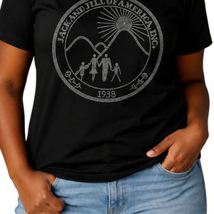 T-shirt à manches courtes et col rond avec design en strass, haut décontracté pour tous les jours, pour hommes et femmes, vêtements de style streetwear - Product Image 6