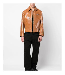 Veste en cuir d'agneau de haute qualité, légère, au design optimal, fabriquée par des professionnels, en cuir véritable, vente en gros, best-seller pour hommes - Product Image 4