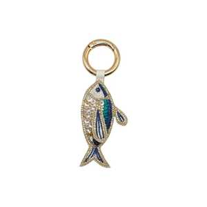 ALI FASHION ART Hand Embroidered Eco-Friendly Felt Woven Fruit Pattern Carabiner Keychain <b>Bag</b> <b>Charm</b> AFA-01 - Product Image 1