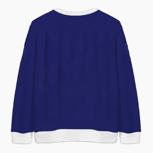 Cardigans pour hommes bleus et blancs tendance, en gros, pulls d'hiver à manches longues en laine et coton respirant, style décontracté - Product Image 2