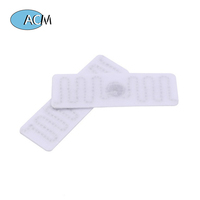 Étiquette RFID UHF longue portée en tissu tissé, résistante à la chaleur, lavable, pour la gestion des vêtements