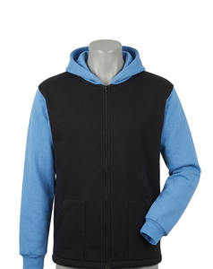 Sweat-shirt à capuche zippé intégral en polaire épaisse pour homme – Coupe classique, manches longues, couleur unie, idéal pour l'hiver - Product Image 5