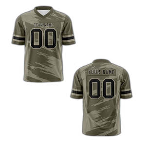 Maillot de football américain de qualité supérieure à manches courtes imprimé par sublimation - Product Image 3