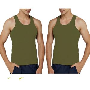 Débardeurs hommes 100% coton solide gilet mâle respirant hauts sans manches mince décontracté Gym course confortable maillot de corps hommes cadeau - Product Image 1