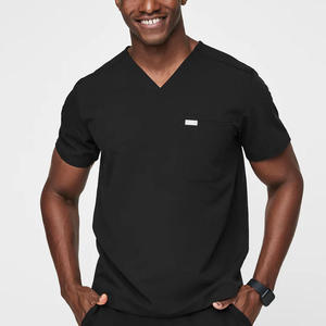 Ensemble de Blouses Médicales Premium pour Hommes – Tissu Extensible 4 Directions, Col en V, Uniforme d'Infirmier, Pantalon Jogger pour Hôpital et Médecin, Tenue de Travail Confortable - Product Image 2