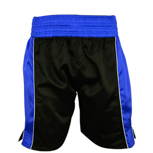 Shorts de boxe pour hommes noir et or, color block, anti-humidité, séchage rapide, légers, respirants, en polyester, pour l'entraînement sportif - Product Image 4