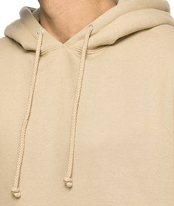 เสื้อฮู้ดผ้าฝ้ายสวมใส่สบายพร้อมชายเสื้อแบบริบและเชือกผูกปรับได้ - Product Image 2